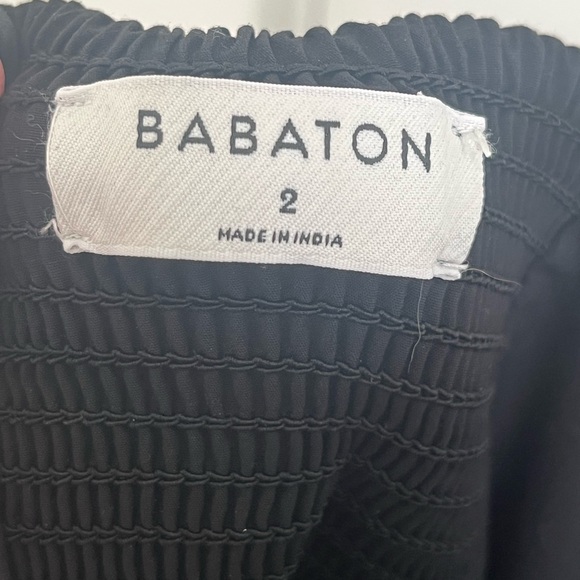 Babaton Wilfred Poplin Black Midi Dress - Picture 7 of 11